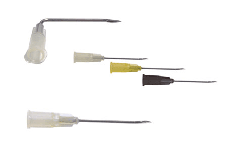 Igła do portu naczyniowego Igła Hubera bez drenu zakrzywiona i prosta